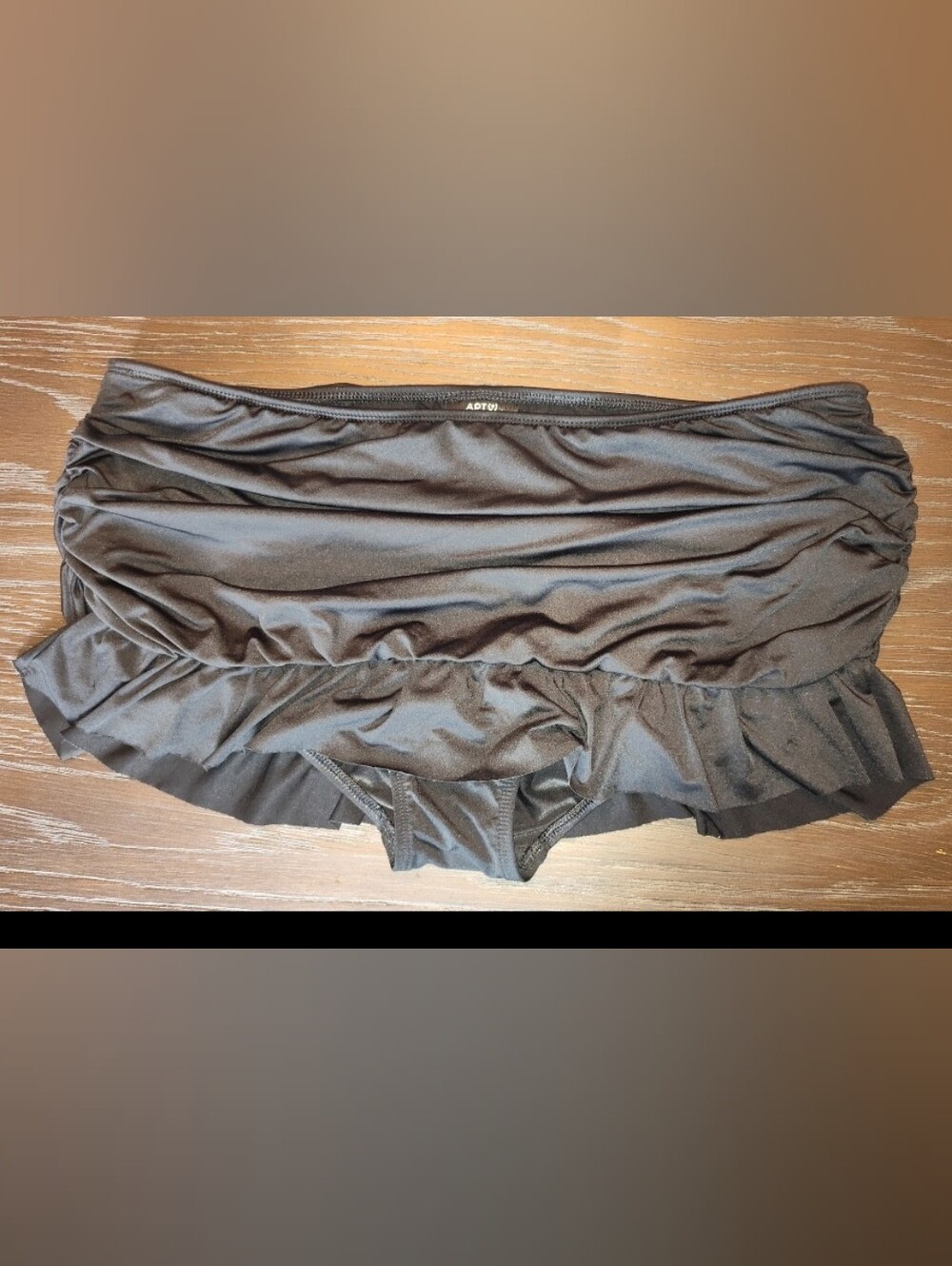 Apt. 9 Black Women's Swim Skirt with Built-In Brief Sz 18W